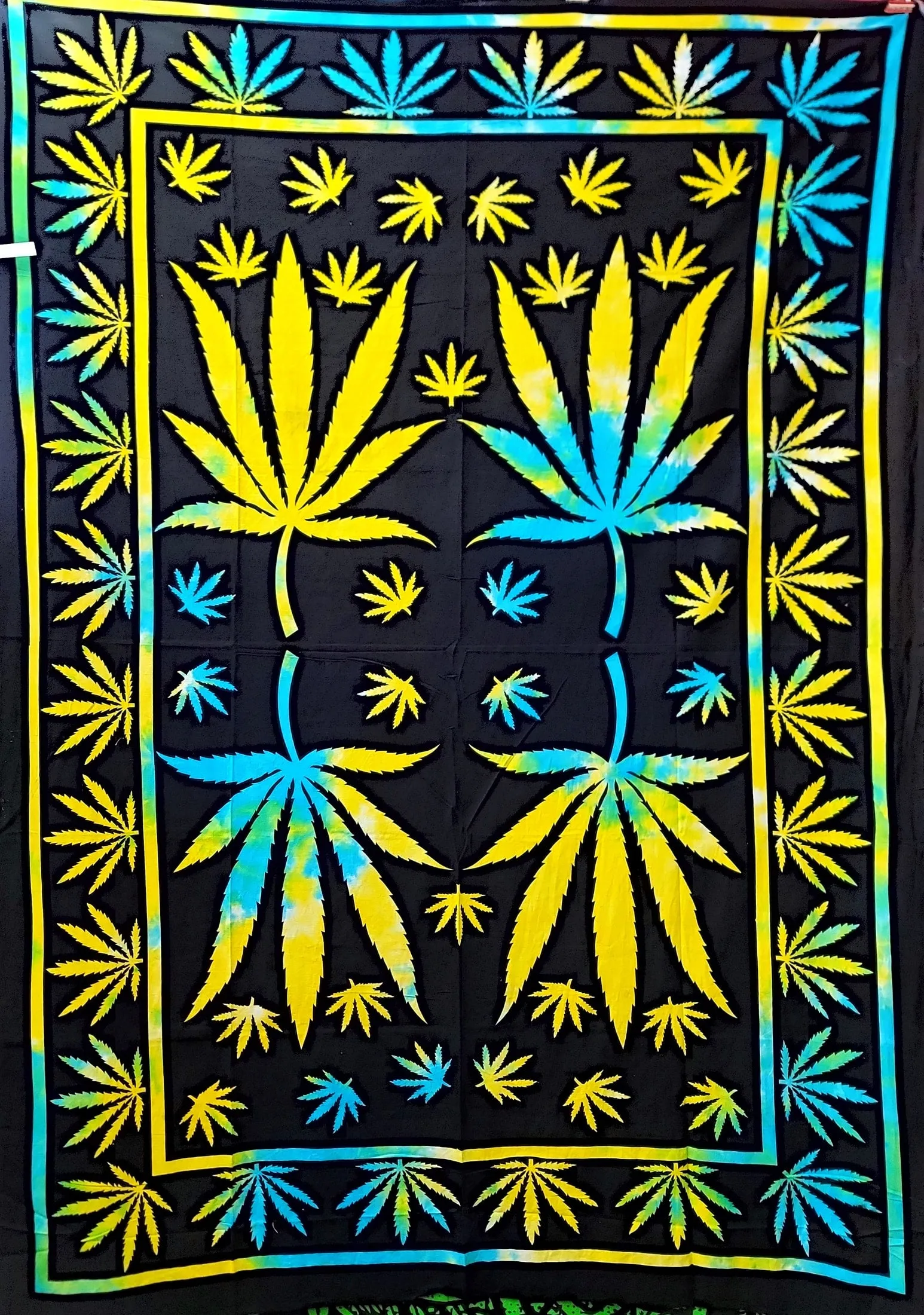 Weed multi Leaf Blue/Yel/Grn