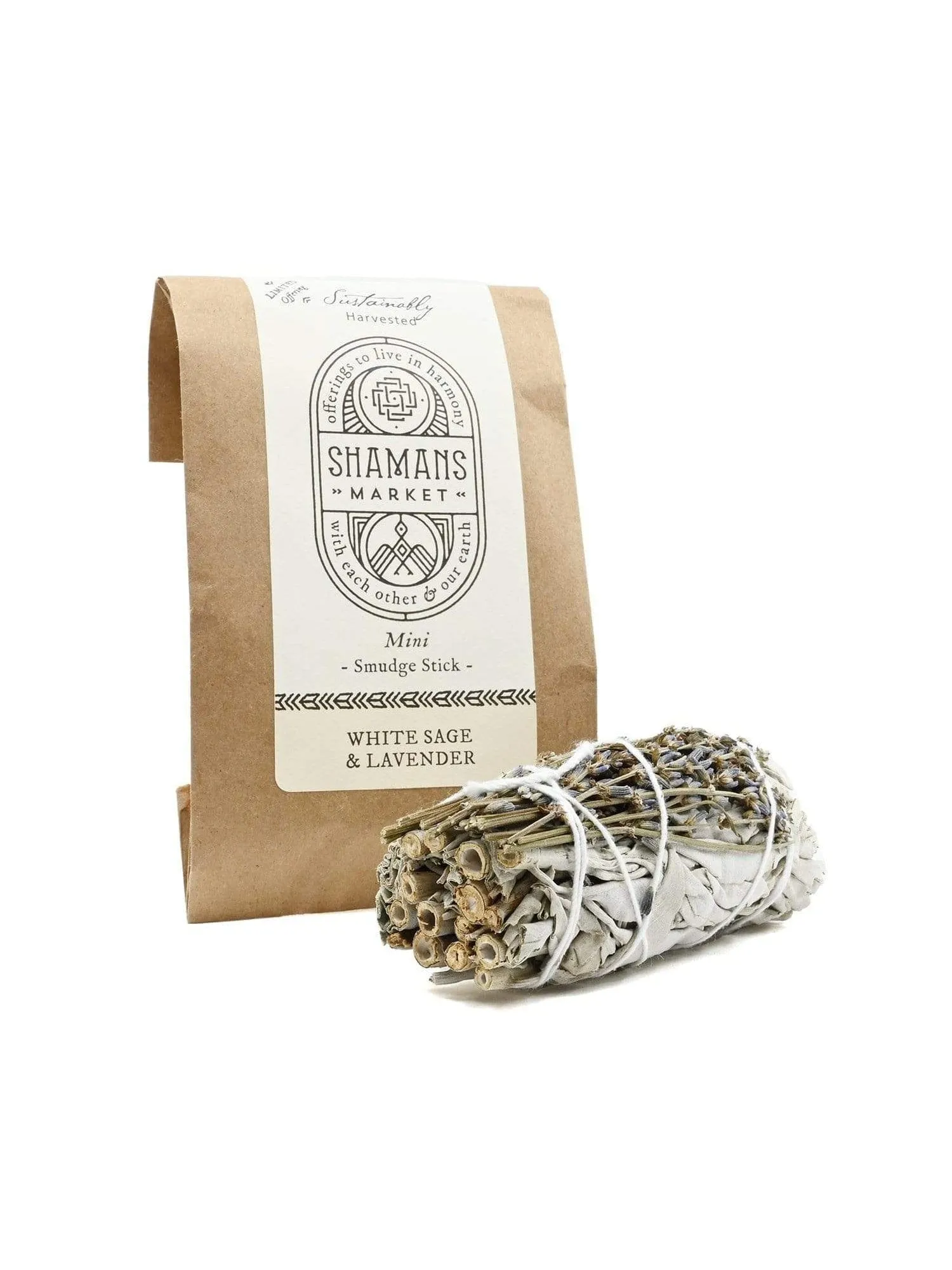 White Sage & Royal Lavender Smudge Stick - Mini