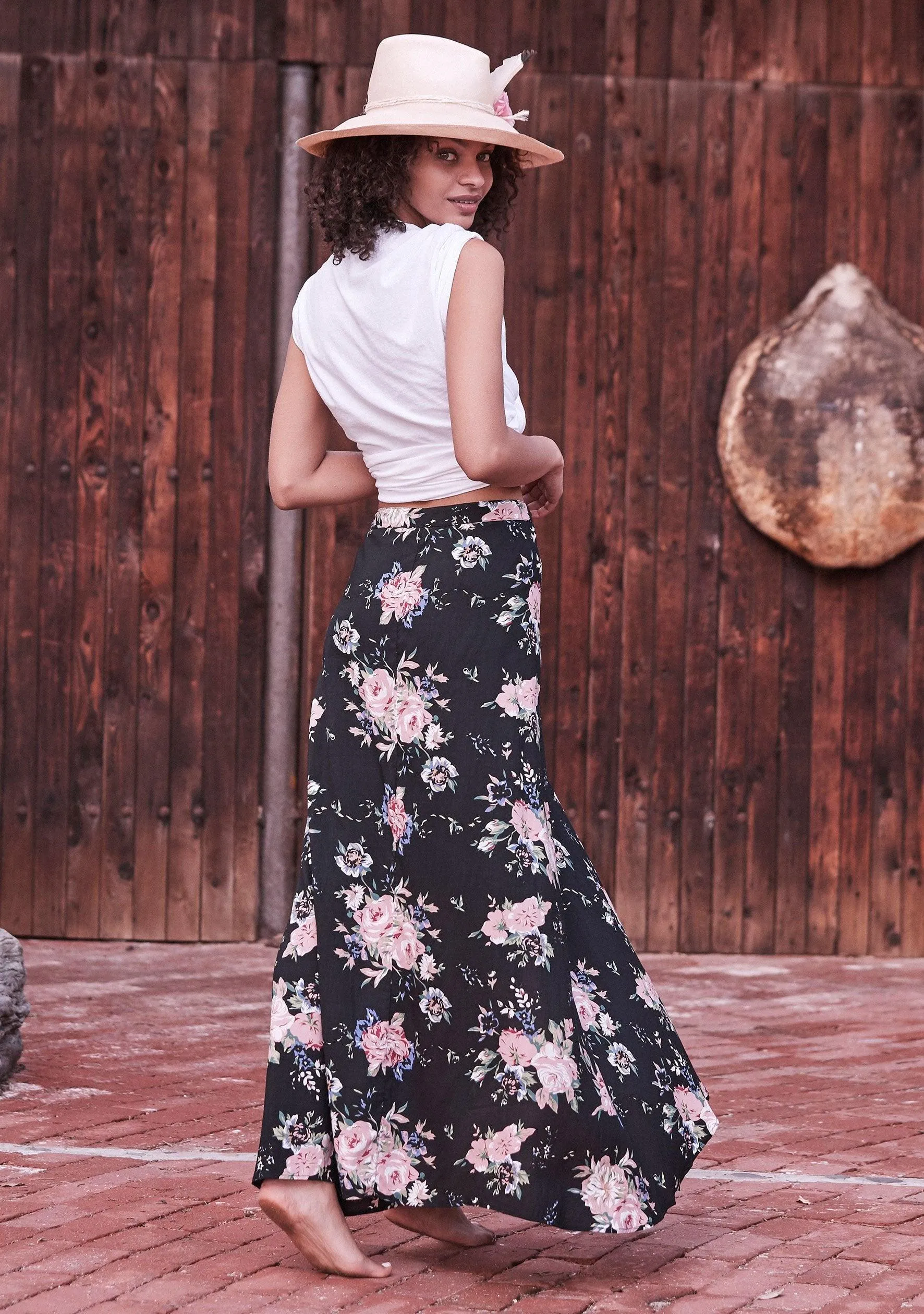 Wild Rose Maxi Wrap Skirt by Auguste The Label - FINAL SALE