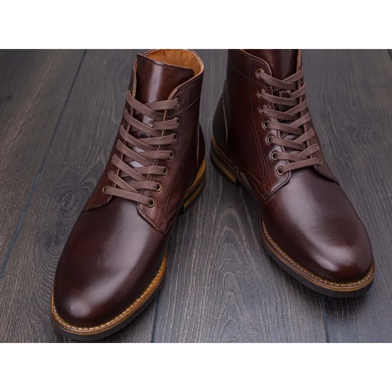 Yanko Service boot dark brown chromex