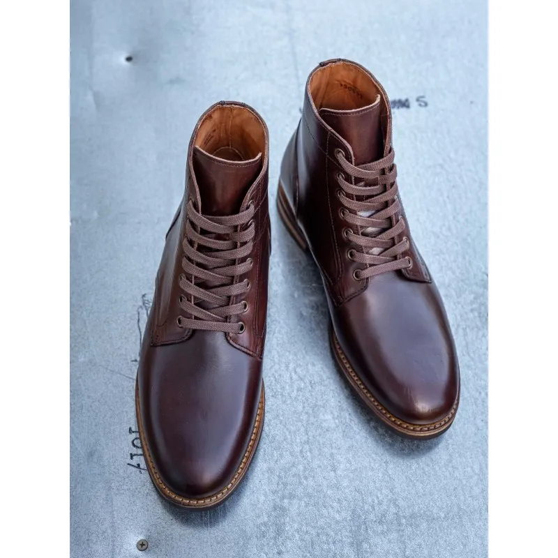 Yanko Service boot dark brown chromex