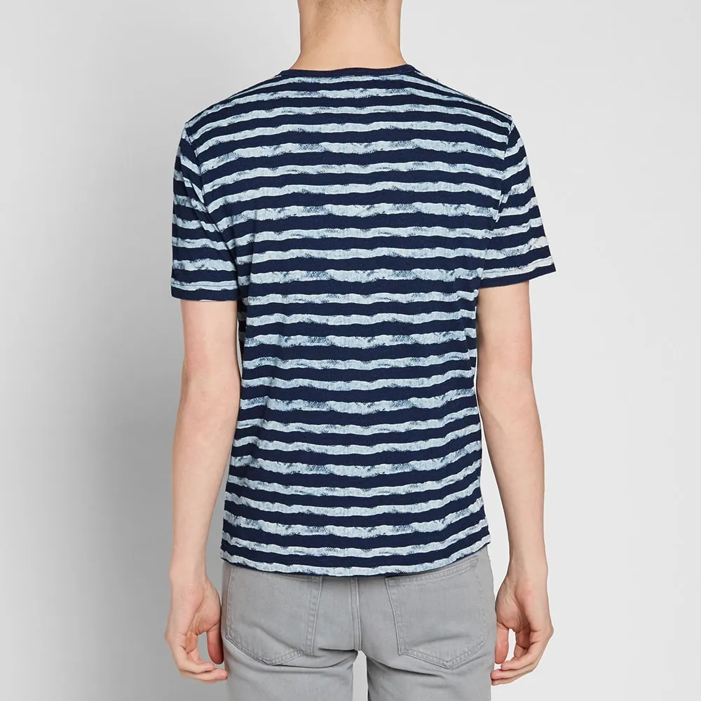 YMC Wild Ones Stripe TeeIndigo