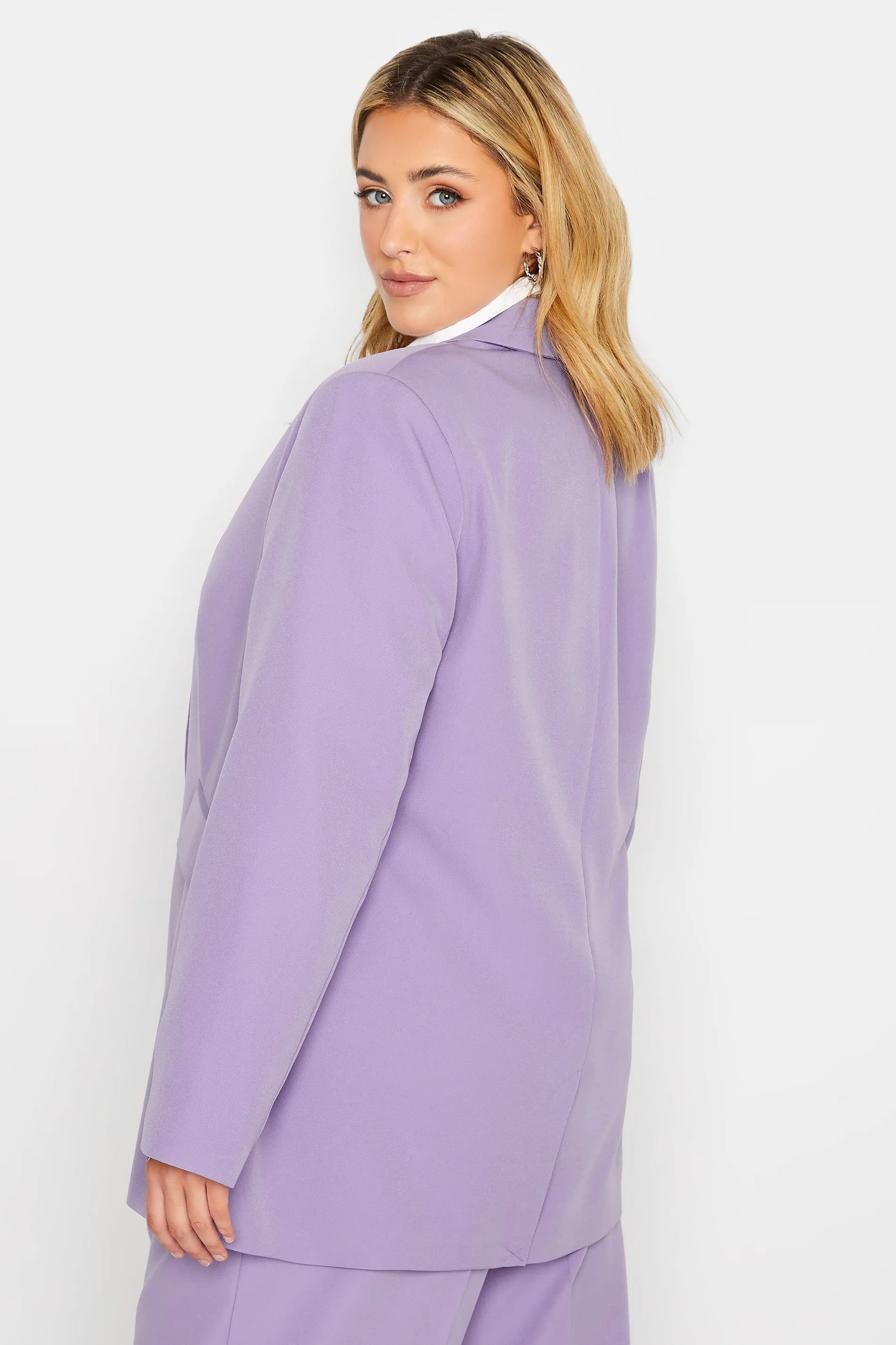 YOURS Curve Lavender Purple Blazer