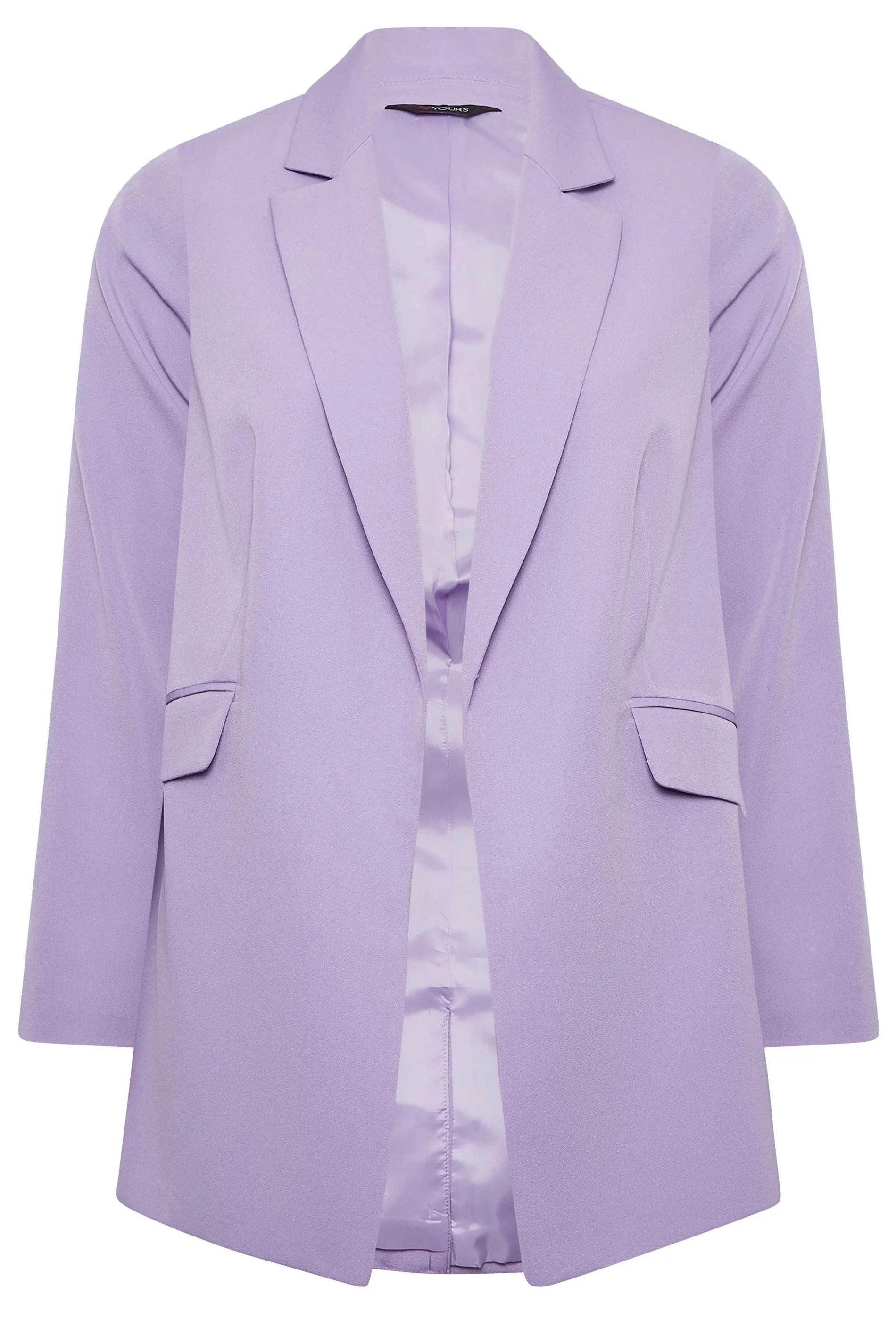 YOURS Curve Lavender Purple Blazer