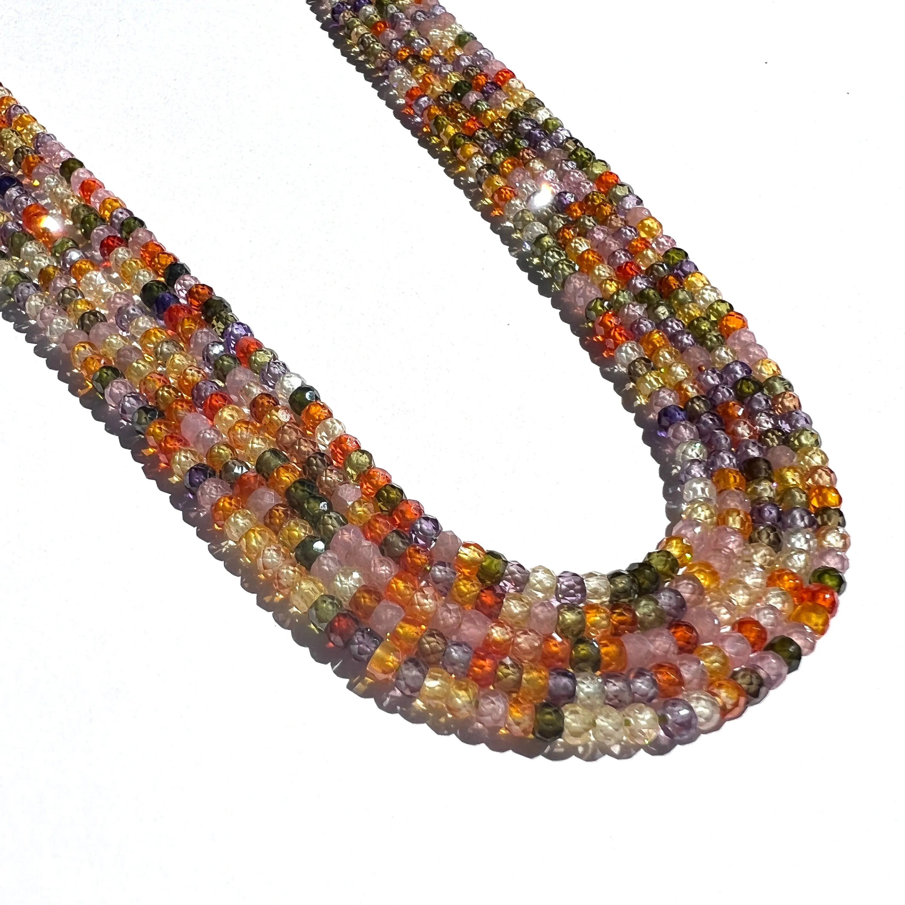 Zirconium - Multi-color Faceted